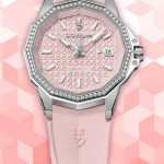 AAA fake watches are favored by ladies with pink color.